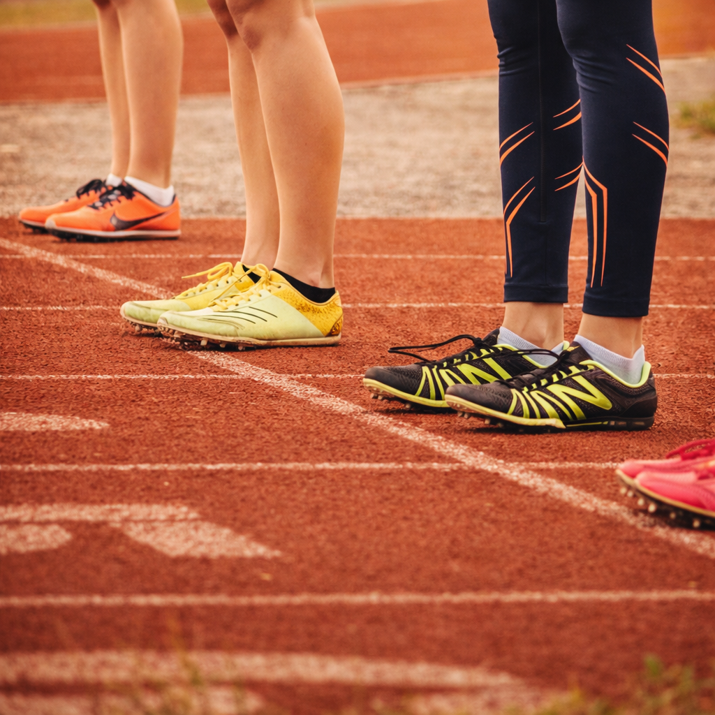 भारत में एक प्रमुख मैराथन की शुरुआती लाइन पर धावकों का उत्साह